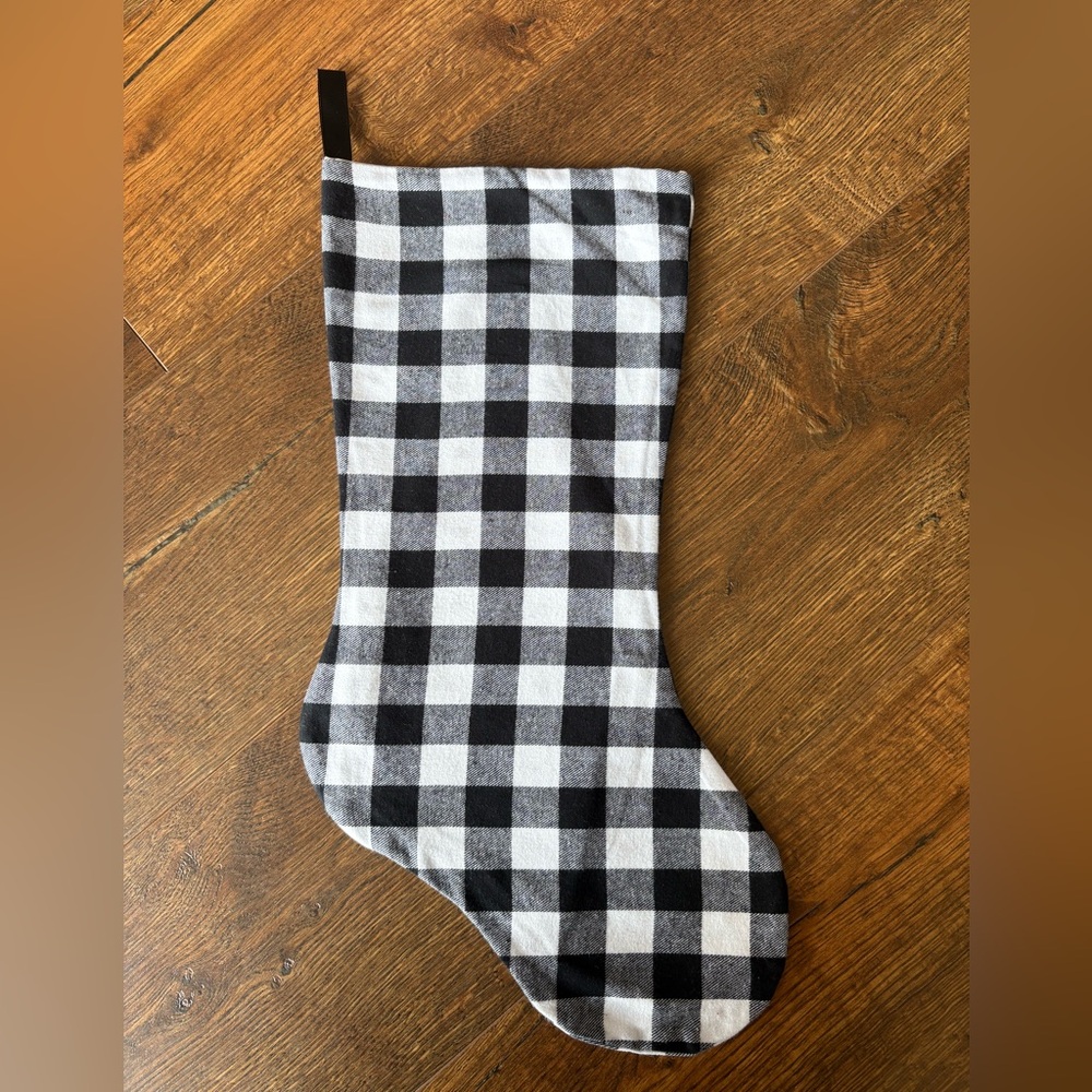 NWOT Black and White Buffalo Print Christmas Stocking ✨Multiple Available✨